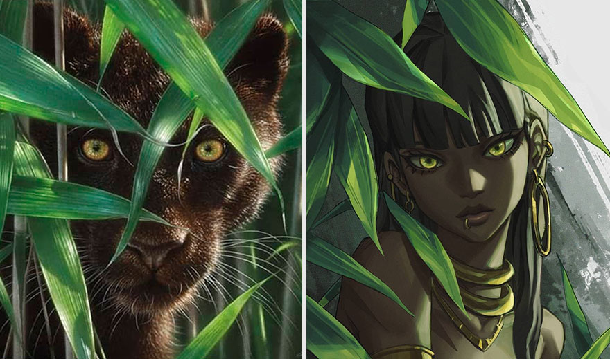 Este Artista Transforma Animais Em Personagens De Anime